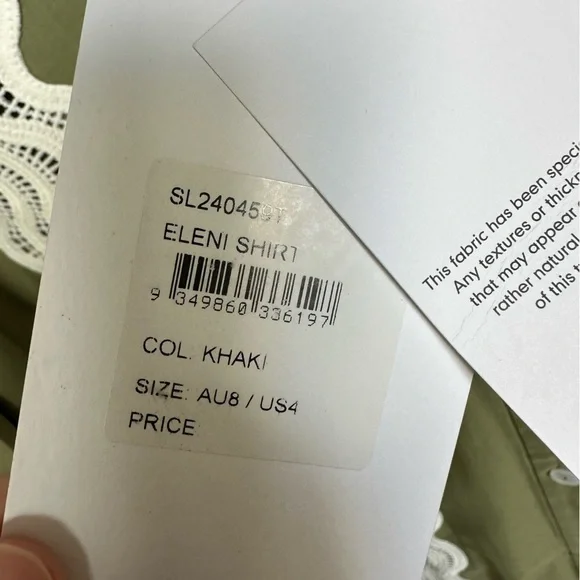 NWT Significant Other Button-Up Shirt – Eleni White Lace Detail Size 4 - Picture 5 of 6